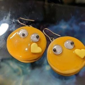 Googly eyes pancakes earrings